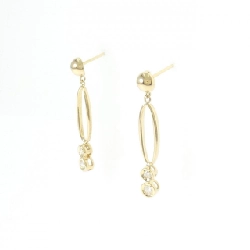 K18YG Bông tai kim cương 0.10CT - Hàng hiệu Chính hãng 867647