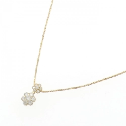 K18YG Hoa Kim Cương Dây Chuyền 0.6CT - Hàng hiệu Chính hãng 858661