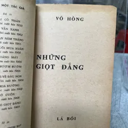 NHỮNG GIỌT ĐẮNG- VÕ HỒNG 704138