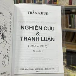 NGHIÊN CỨU VÀ TRANH LUẬN- TRẦN KHUÊ 698265