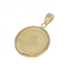 Mặt dây chuyền đồng xu 18KYG (khung) - Hàng hiệu Authentic 865797