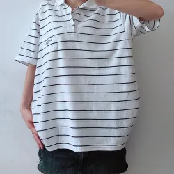 Áo phông cổ bẻ polo unisex 2hand Nhật 1036789