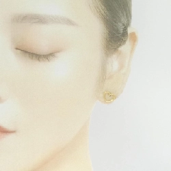 K18YG Bông tai hình trái tim - Hàng hiệu Chính hãng 875594