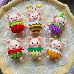 Heo mini len handmade ngộ nghĩnh