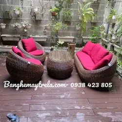 Sofa sò mây nhựa phòng khách 702758