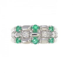 Nhẫn Emerald PT900 0.30CT - Hàng hiệu Chính hãng 848039