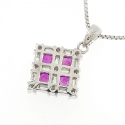 Dây chuyền ruby PT900/PT850 0.68CT - Hàng hiệu Authentic 859053