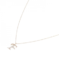 K18PG Chữ cái F Dây chuyền kim cương 0.05CT - Hàng hiệu Chính hãng 867898