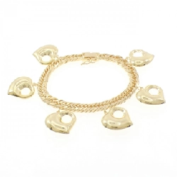 K18YG Vòng tay hình trái tim - Hàng hiệu Chính hãng 878102