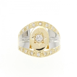 Nhẫn kim cương K18YG/PT900 0.70CT 667049