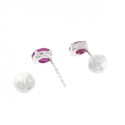 K18WG Bông tai Ruby 1.10CT - Hàng hiệu Chính hãng 869630