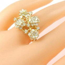 Nhẫn men hoa K18YG - Hàng hiệu Authentic 850459