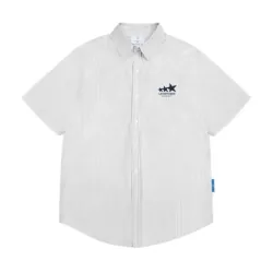 Áo sơ mi oxford tay ngắn nam nữ Lavi studio 975420