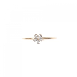 Nhẫn kim cương hoa 750PG/750WG 0.01CT 669588