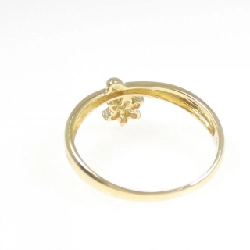 Nhẫn kim cương hoa K18YG 0.10CT - Hàng hiệu chính hãng 852036