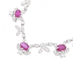 K18WG Dây chuyền Ruby 4.35CT - Hàng hiệu Chính hãng 867230