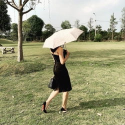 Đầm 2 dây đen 442826