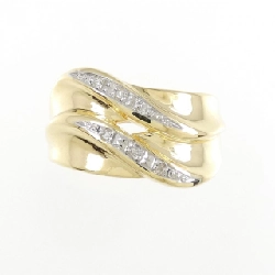 Nhẫn kim cương K18YG/PT900 0.03CT 669989