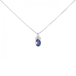 K18WG Sapphire Necklace 0.54CT - Hàng hiệu Authentic
