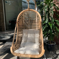 Ghế xích đu mây đan caro 463109