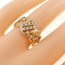 Nhẫn kim cương K18YG 0.32CT 673048