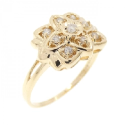 Nhẫn kim cương K18YG 0.10CT