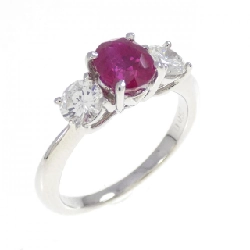 Nhẫn Ruby PT900 0.96CT - Hàng hiệu Chính hãng