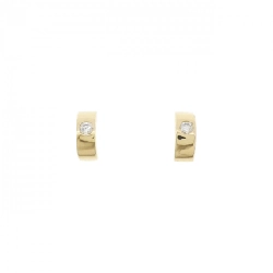 K18YG Bông tai kim cương 0.08CT - Hàng hiệu Chính hãng