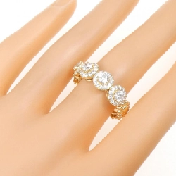 Nhẫn kim cương 750YG 0.884CT - Hàng hiệu Authentic 848650