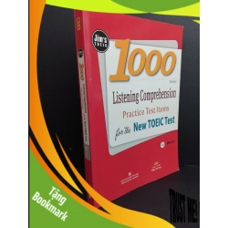 (TẶNG BOOKMARK) 1000 listening comprehension practice test items for the new toeic test mới 90% ố nhẹ 2016 RBK1511