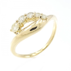 Nhẫn kim cương K18YG 0.30CT