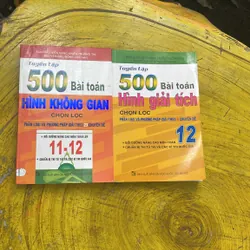 TUYỂN TẬP 500 BÀI TOÁN HÌNH GIẢI TÍCH, HÌNH KHÔNG GIAN CHỌN LỌC- NGUYỄN ĐỨC ĐỒNG CHỦ BIÊN