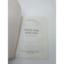 Thích tình nhã thú 2000 Đỗ Lương Nhất mới 80% ố HPB.HCM2110 Oreka-Blogmeo 32208