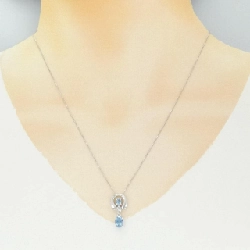 K18WG Aquamarine Necklace 0.86CT - Hàng hiệu Authentic 858593
