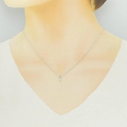 K18WG Dây chuyền kim cương 0.06CT - Hàng hiệu Authentic 857921