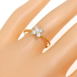 Nhẫn kim cương K18YG hoa 0.30CT 669069