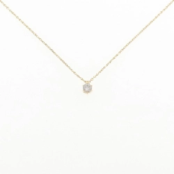 K18YG Solitaire Dây chuyền kim cương 0.09CT - Hàng hiệu Chính hãng