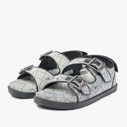 MLB - Giày sandals unisex đế thấp quai ngang-Size 36.5, nguyên mác