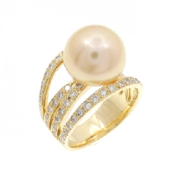 Nhẫn ngọc trai trắng K18YG 11.5mm