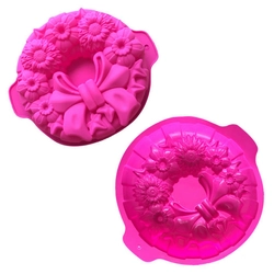 Khuôn silicon làm đế bánh, rau câu vòng hoa - Loại 30 cm - Mã số 1123 338371