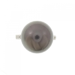 Nhẫn ngọc trai đen K18WG 13.3mm - Hàng hiệu Authentic 855032