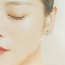 K18WG Bông tai kim cương 0.08CT - Hàng hiệu Chính hãng 865878