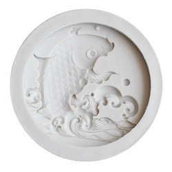 Khuôn silicon làm bánh, rau câu, trung thu cá chép vượt vũ môn - Loại 7 cm - Mã số 1005 335414