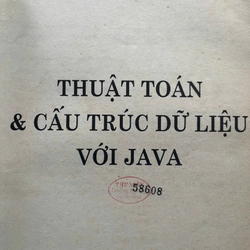 THUẬT TOÁN VÀ CẤU TRÚC DỮ LIỆU CHO JAVA 528698