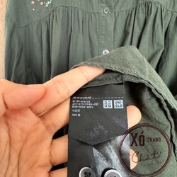 Sơ mi Uniqlo Nhật secondhand thêu tay 274249