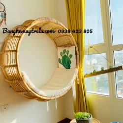 Xích đu mây tròn treo trần nhà 559271