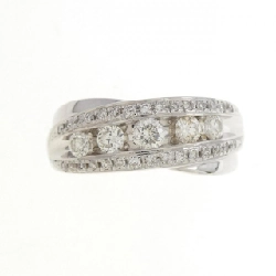 Nhẫn kim cương K18WG 0.50CT 672429