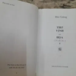 BÙI GIÁNG-Di Cảo thơ V- THƠ VỊNH HỌA. Nxb Văn Nghệ 2007 775933