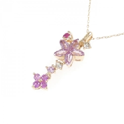 K18PG Hoa Đá Màu Dây Chuyền - Hàng hiệu Chính hãng 856323