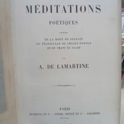 PREMIÈRES ET NOUVELLES MÉDITATIONS POÉTIQUES 558013